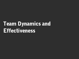 Online quiz Team Dynamics and Effectiveness