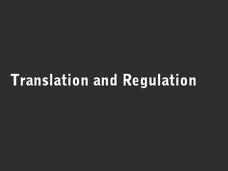 Translation and Regulation
