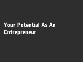 Online quiz Your Potential As An Entrepreneur