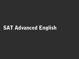 Online quiz SAT Advanced English