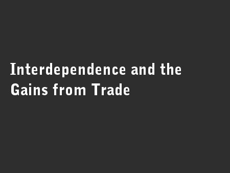 Interdependence and the Gains from Trade