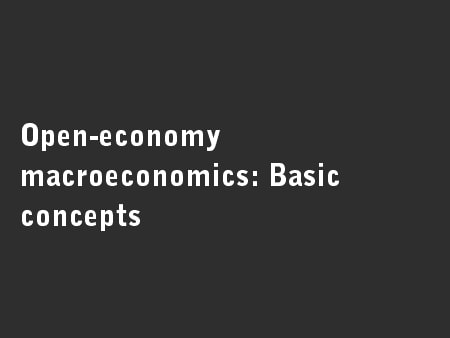 Open-economy macroeconomics: Basic concepts
